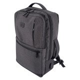 SAVEBAG Expandable black backpack for 17.3'' laptop PC