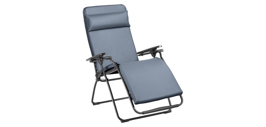 RELAX VITAL fauteuil Lafuma - niet-brandbare polyamide stof - zwarte metalen structuur