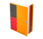 Cahier spirales Oxford Fillingbook A+ 23,3 x 29,8 cm - perforé 4 trous - blanc ligné - 200 pages