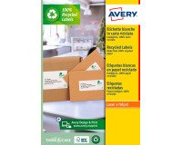 Etiqueta de dirección láser reciclada 99,1 x 57 mm Avery LR7173 blanca - Caja de 100