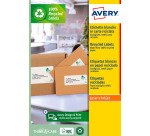 Etiqueta de dirección láser reciclada 99,1 x 33,9 mm Avery LR 7162-100 blanca - Caja de 1600