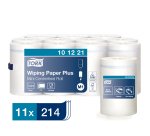 Mini bobine d'essuyage à dévidage central Tork M1 Advanced Plus blanche - Carton de 11