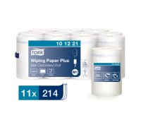 Mini bobine d'essuyage à dévidage central Tork M1 Advanced Plus blanche - Carton de 11