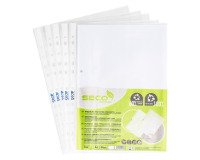 Pochettes perforées Seco A4 polypropylène grainée 8/100e - Sachet de 50