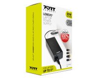 Cargador adaptador Alimentación sector 65W para portátil Lenovo PORT