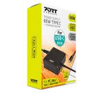 Cargador adaptador Alimentación 65 W tipo C para ordenador portátil PORT