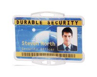 Harde badge open Durable zonder bevestiging voor 1 kaart - doos van 10