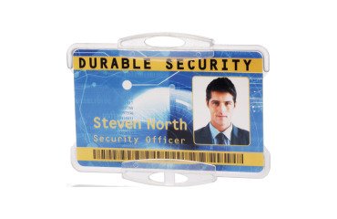 Identificadores rígidos abiertos Duradera sin sujeción para 1 tarjeta - Caja de 10