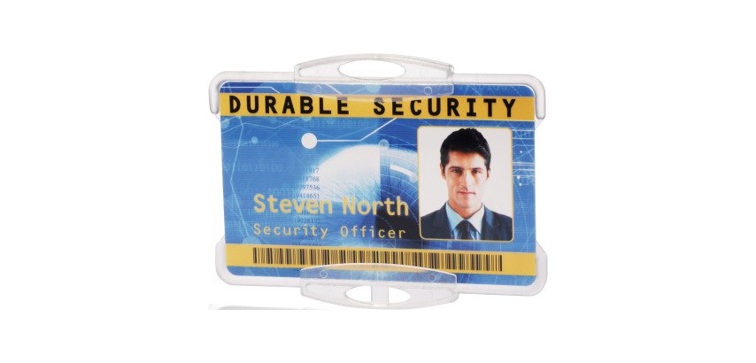 Hard badge open Durable without attachment for 1 card - box of 10