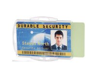 Hard badge open Durable without attachment for 2 cards - box of 10