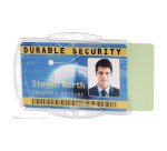 Identificadores rígidis abiertos sin sujeción para 2 tarjetas - Caja de 10