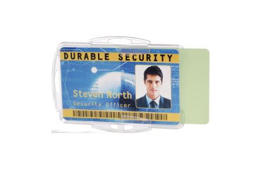 Identificadores rígidis abiertos sin sujeción para 2 tarjetas - Caja de 10
