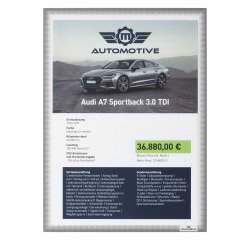 Pack de 5 Fundas informativas A4 Durable con adherencia estática