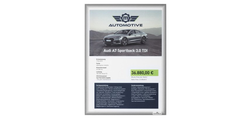 Pochette d'affichage vitrostatique A4 Durable - Lot de 5