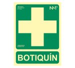 Señal de salvamento "Botiquín" 22,4 x 30 cm