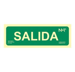 Señal de evacuación "Salida" 30 x 10,5 cm - pack de 2