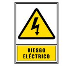 Señal de aviso "Riesgo eléctrico" 21 x 29,7cm