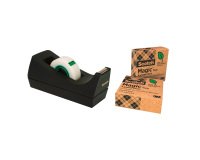 Dévidoir adhésif lourd C18 + 3 rubans Scotch recyclés