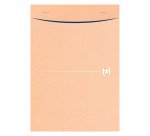 Bloc de bureau recyclé Touareg Oxford A5 14,8 x 21 cm agrafé- 5 x 5 - 80 feuilles