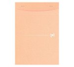 Bloc de bureau recyclé Touareg Oxford A5 14,8 x 21 cm agrafé- 5 x 5 - 80 feuilles