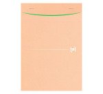 Bloc de bureau recyclé Touareg Oxford A5 14,8 x 21 cm agrafé- 5 x 5 - 80 feuilles