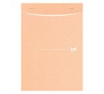 Bloc de bureau recyclé Touareg Oxford A5 14,8 x 21 cm agrafé- 5 x 5 - 80 feuilles