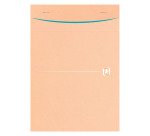 Bloc de bureau recyclé Touareg Oxford A5 14,8 x 21 cm agrafé- 5 x 5 - 80 feuilles