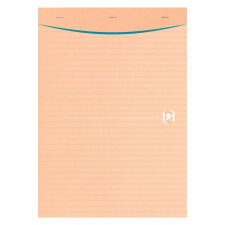 Bloc de bureau recyclé Touareg Oxford A4 21 x 29,7 cm agrafé- 5 x 5 - 80 feuilles