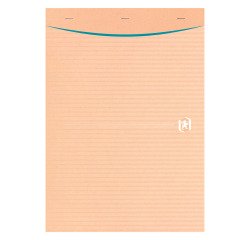 Schreibtischblock recycelt Touareg Oxford A4 21 x 29,7 cm geheftet - 5 x 5 - 80 Blatt