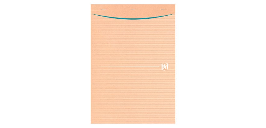 Schreibtischblock recycelt Touareg Oxford A4 21 x 29,7 cm geheftet - 5 x 5 - 80 Blatt
