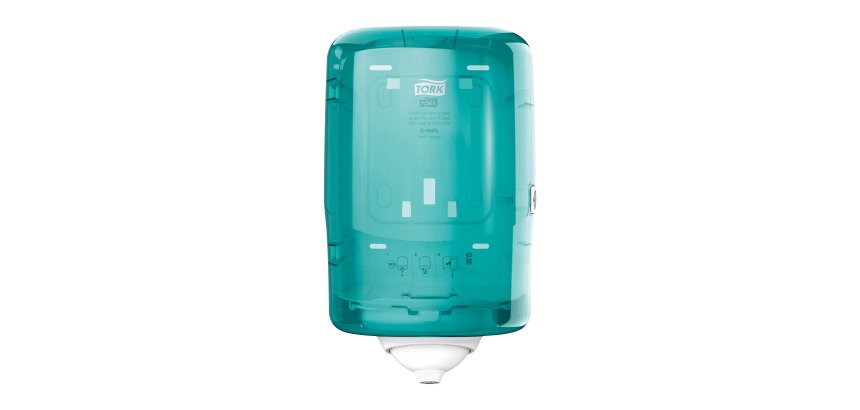 Dispensador mini M3 Tork Reflex™ con desbobinado central de hoja unica