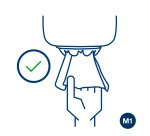 Distributeur pour bobine d'essuyage à dévidage central Tork Advanced Mini M1