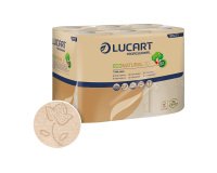Papel higiénico doméstico Lucart EcoNatural 20 - film de 12 rollos