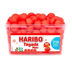 Bonbons fraise tagada Haribo - Boîte de 1 kg