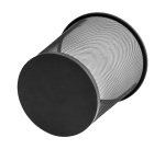 Papelera metálica Q-connect rejilla negra 19L