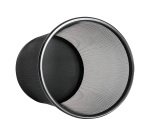 Papelera metálica Q-connect rejilla negra 19L