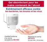 Gel hydroalcoolique Tork Premium - Cartouche 1 litre