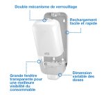Distributeur de savon à cartouche Tork S4 blanc