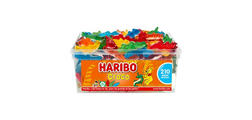 Bonbons Croco Haribo - Boîte de 1,155 kg