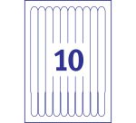 Pulseras identificativas 18 x 265 mm - Caja de 50