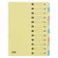 Trieur carte forte 12 cases 21 x 29.7 cm gamme budget