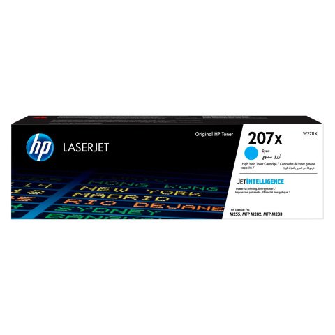 HP 207X (W2211X) Tóner original cian