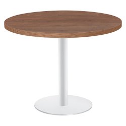 Table ronde noyer pied métal - Milano