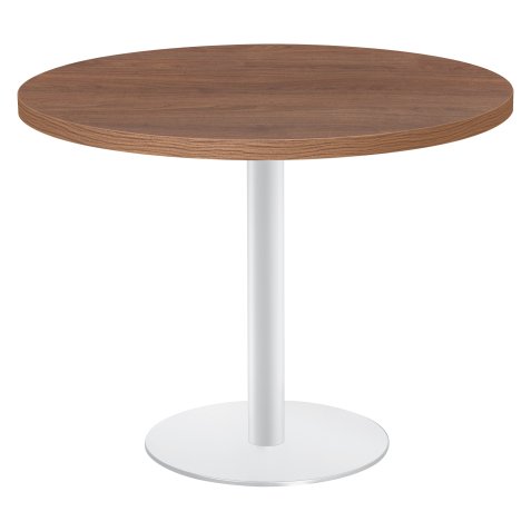 Table ronde noyer pied métal - Milano