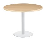 Table ronde chêne clair pied métal - Milano