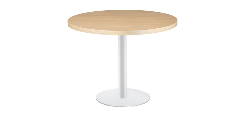 Ronde tafel Shiny matte metalen voet