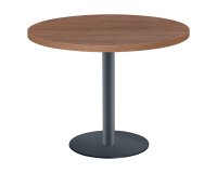 Ronde tafel Shiny matte metalen voet