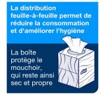 Mouchoirs Tork cubique blanc - boîte de 100