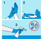 Lavette ajourées non tissées synthétiques Tork premium couleur - Paquet de 40