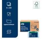 Lavette ajourées non tissées synthétiques Tork premium couleur - Paquet de 40